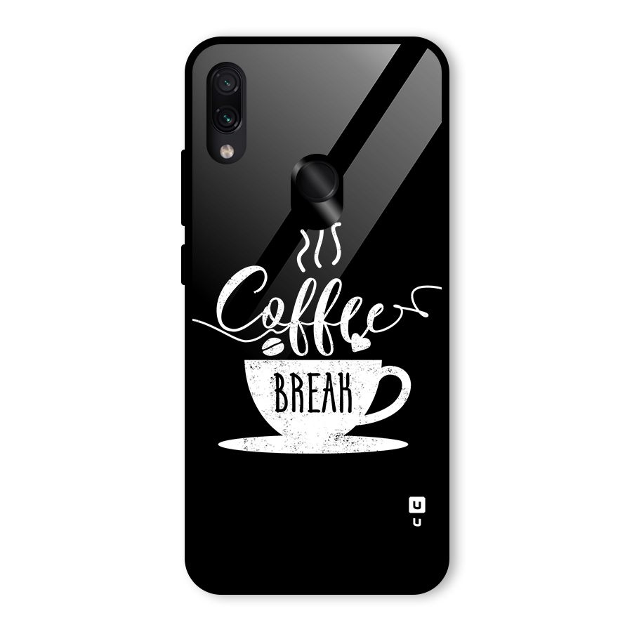 Coffee Break Glass Back Case for Redmi Note 7 Pro