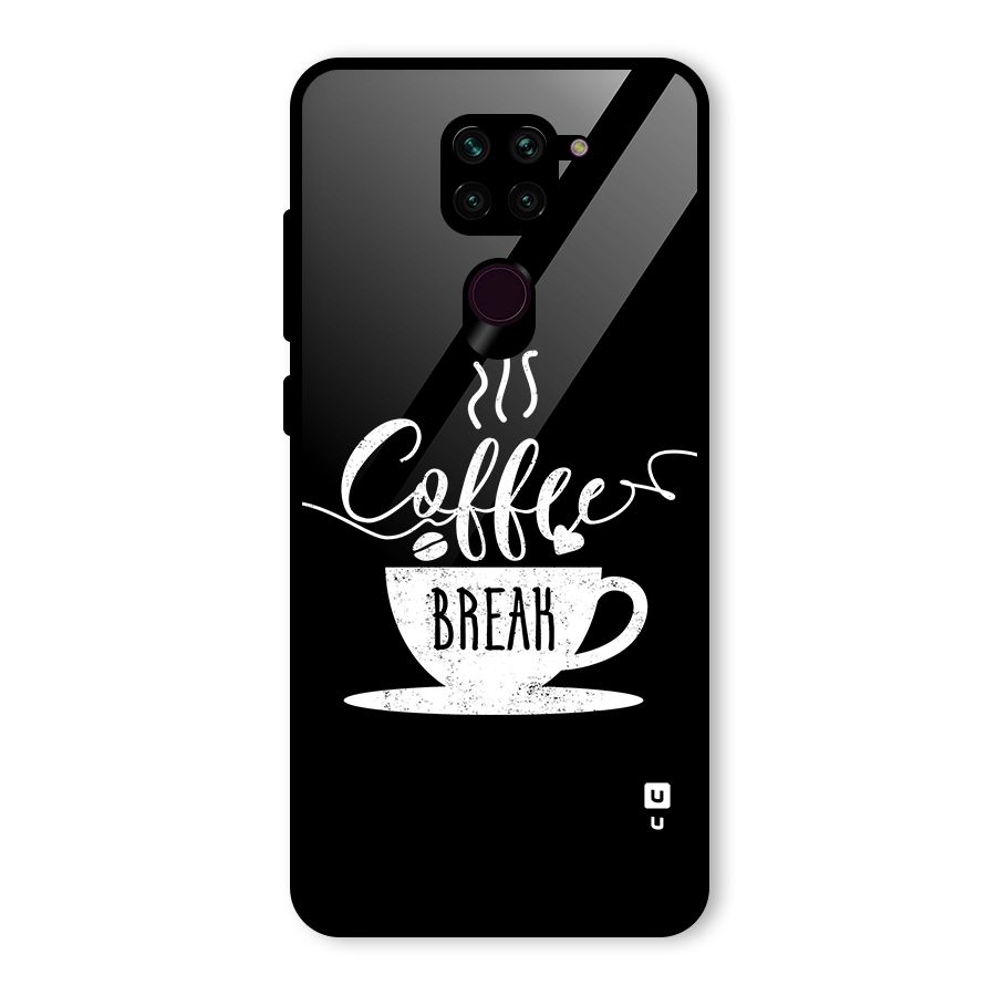 Coffee Break Glass Back Case for Redmi Note 9