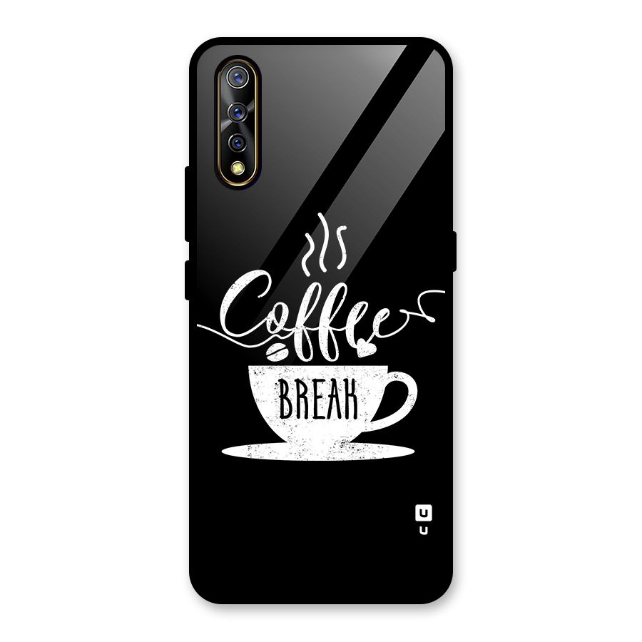 Coffee Break Glass Back Case for Vivo S1