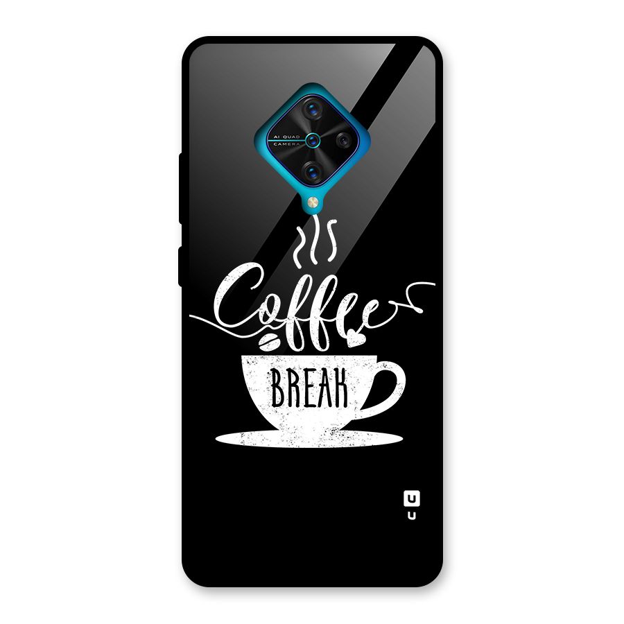 Coffee Break Glass Back Case for Vivo S1 Pro