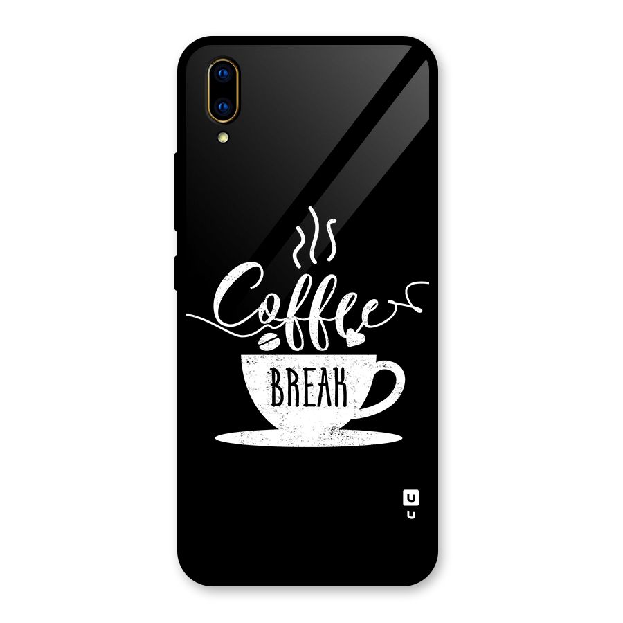 Coffee Break Glass Back Case for Vivo V11 Pro
