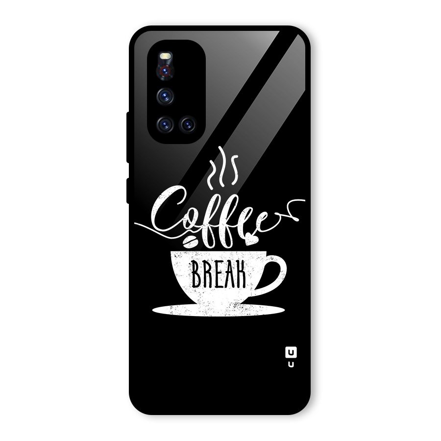 Coffee Break Glass Back Case for Vivo V19
