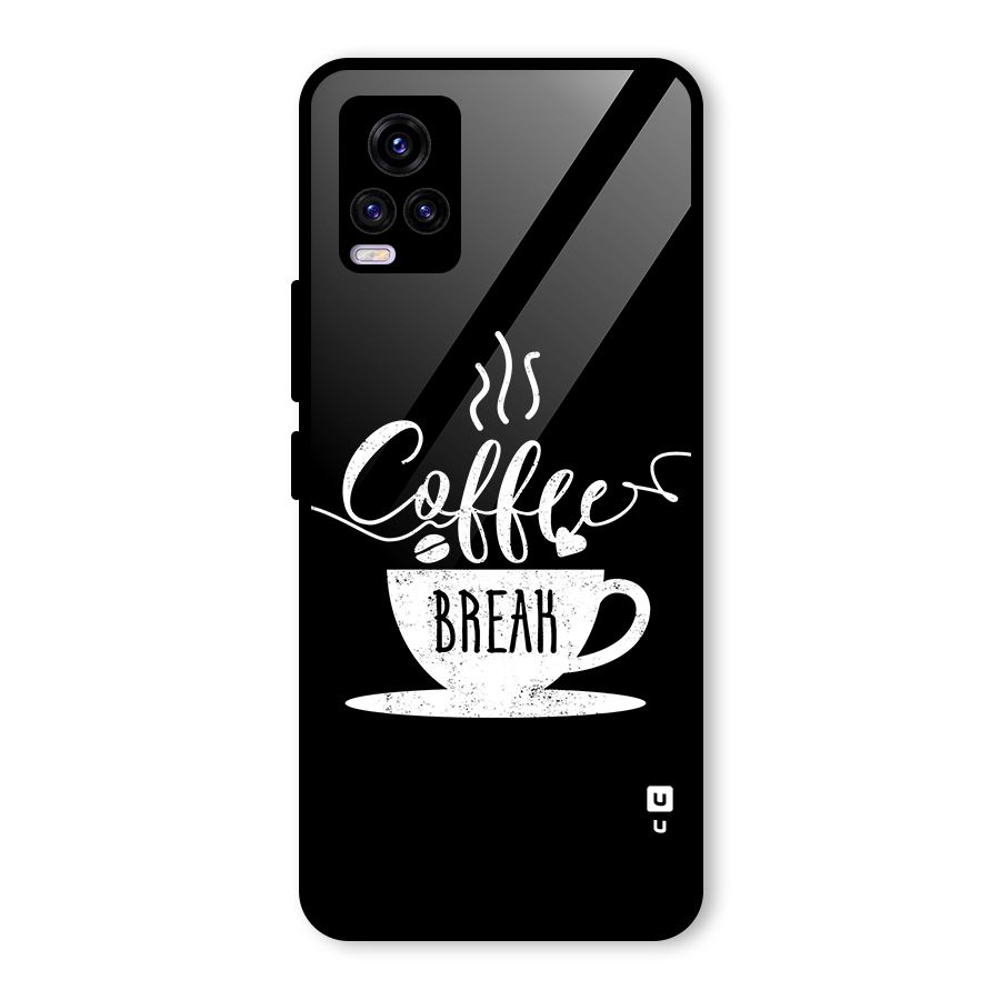 Coffee Break Glass Back Case for Vivo V20 2021