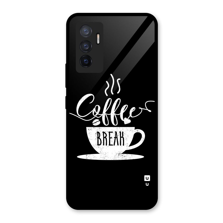 Coffee Break Glass Back Case for Vivo V23e