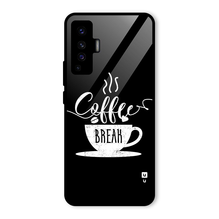 Coffee Break Glass Back Case for Vivo X50