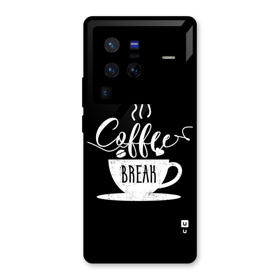 Coffee Break Glass Back Case for Vivo X80 Pro