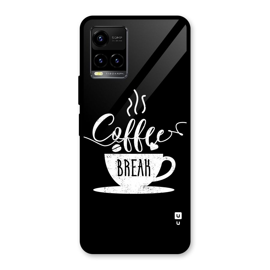 Coffee Break Glass Back Case for Vivo Y21T