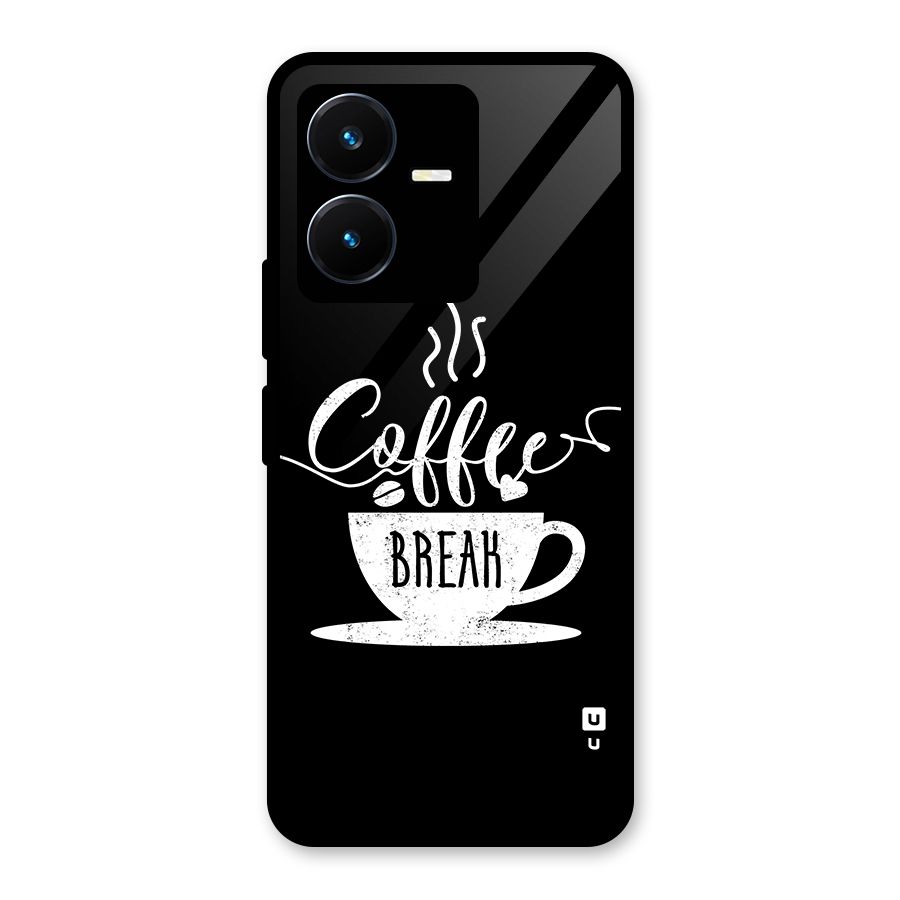Coffee Break Glass Back Case for Vivo Y22