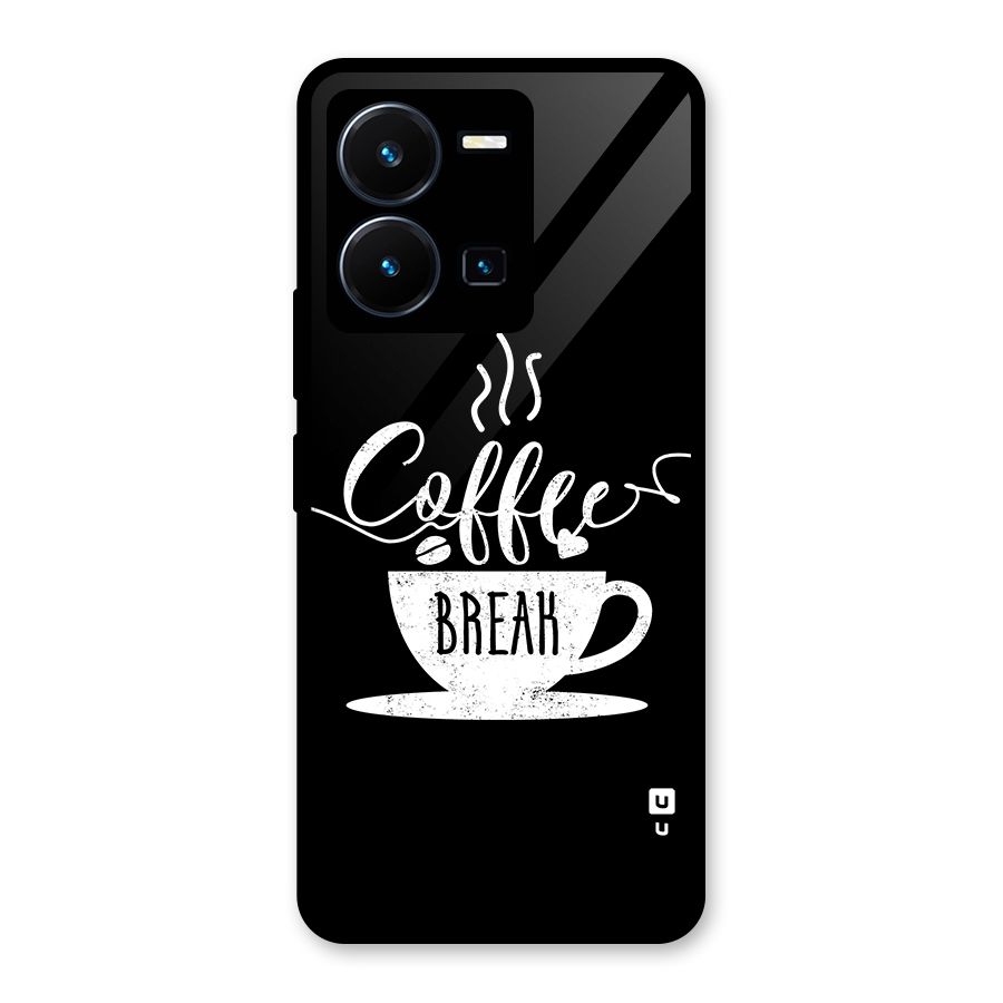 Coffee Break Glass Back Case for Vivo Y35