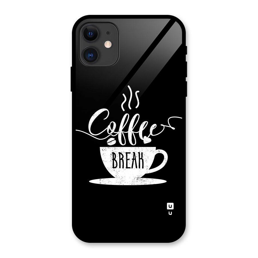 Coffee Break Glass Back Case for iPhone 11