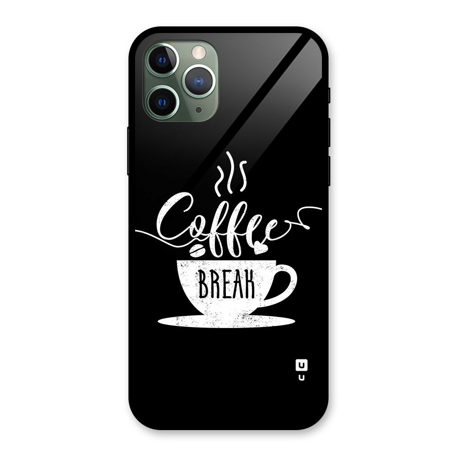 Coffee Break Glass Back Case for iPhone 11 Pro