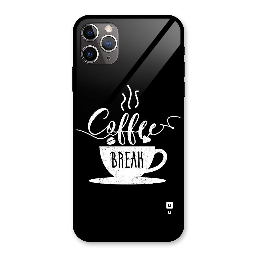 Coffee Break Glass Back Case for iPhone 11 Pro Max