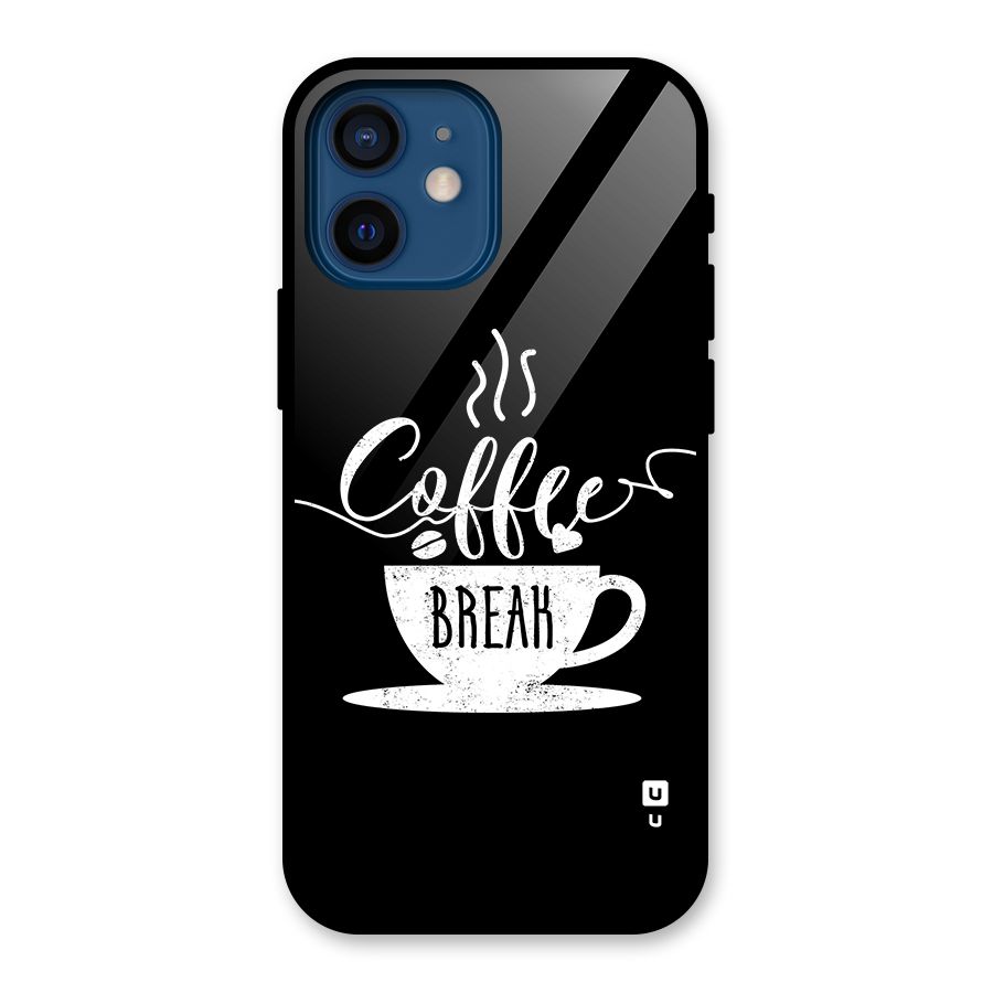 Coffee Break Glass Back Case for iPhone 12 Mini
