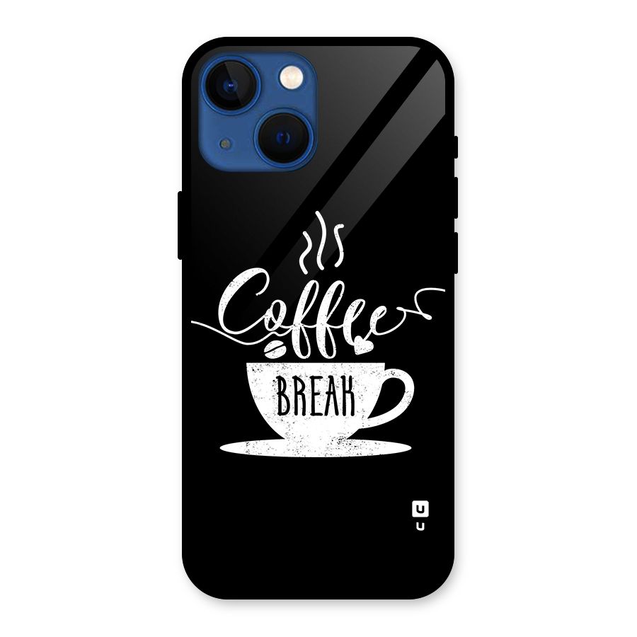 Coffee Break Glass Back Case for iPhone 13 Mini
