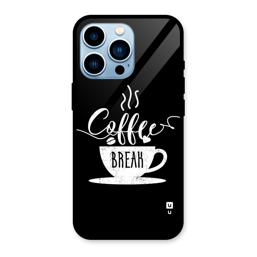 Coffee Break Glass Back Case for iPhone 13 Pro