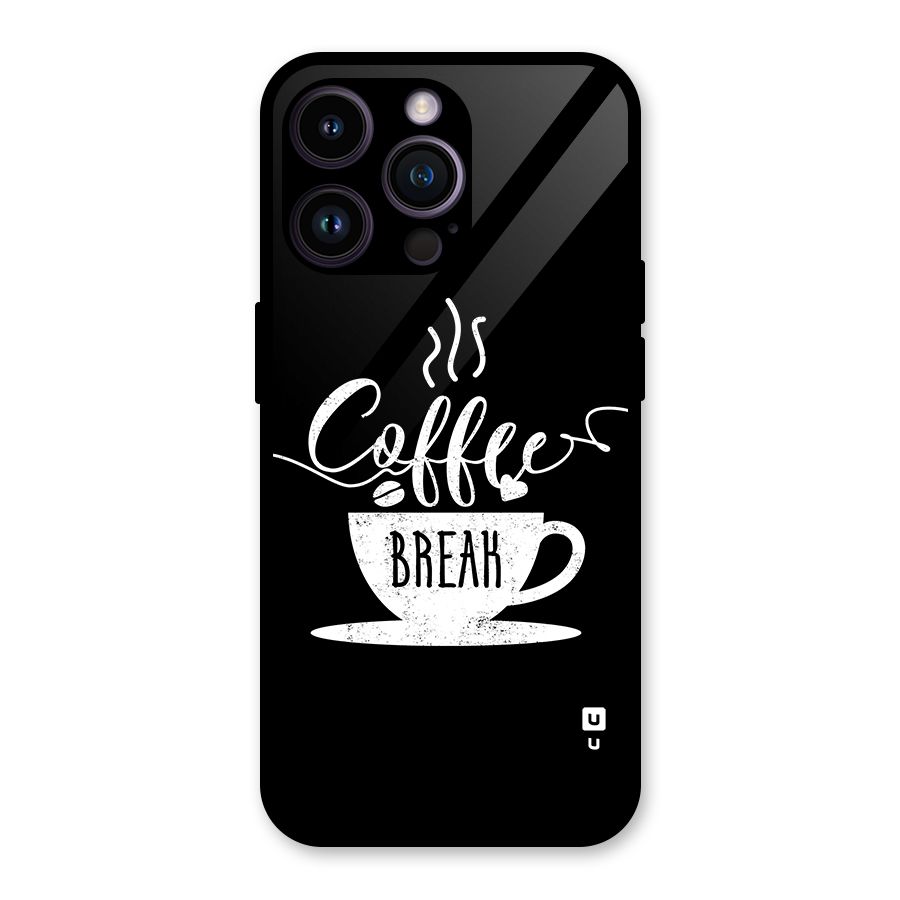 Coffee Break Glass Back Case for iPhone 14 Pro Max