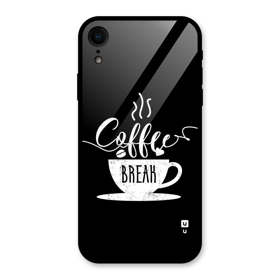Coffee Break Glass Back Case for iPhone XR