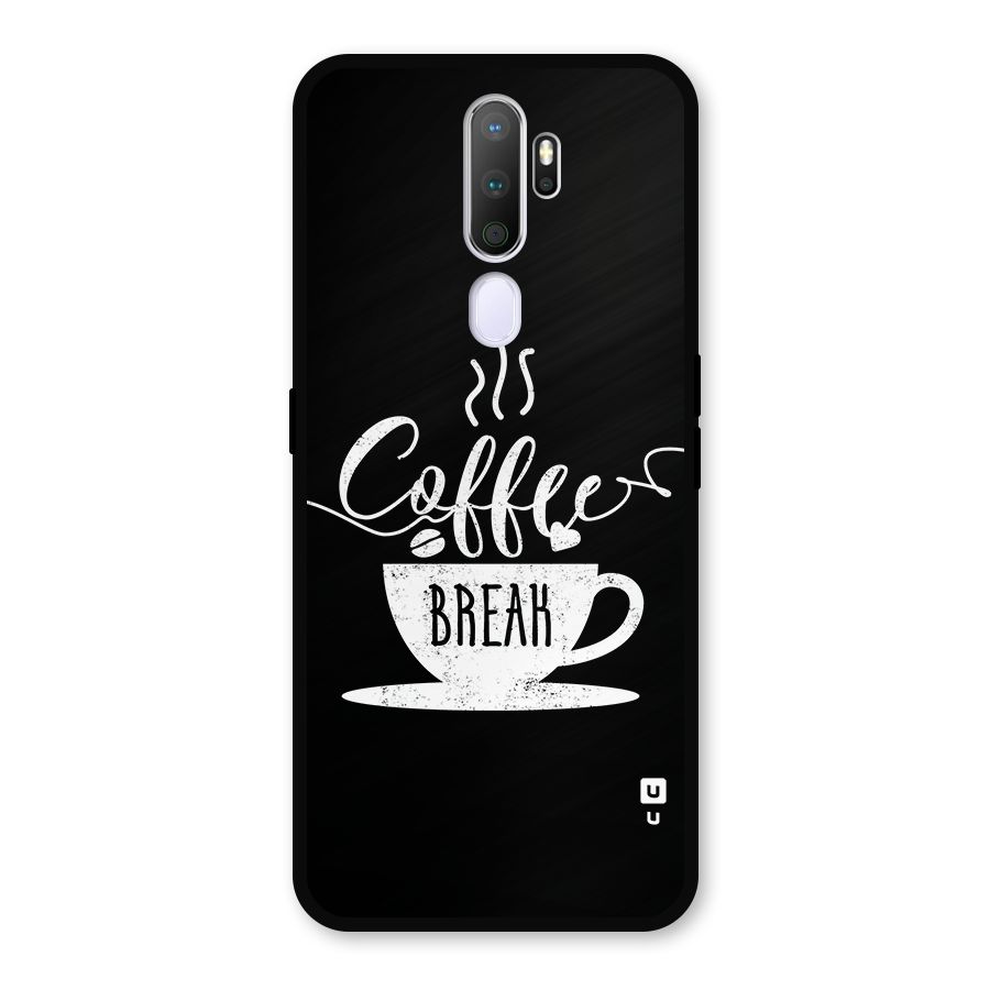 Coffee Break Metal Back Case for Oppo A9 (2020)