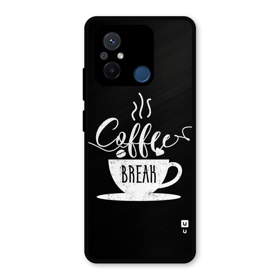 Coffee Break Metal Back Case for Redmi 12C