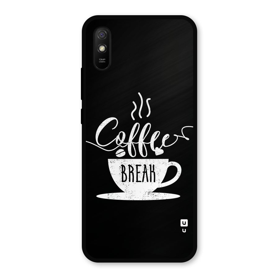 Coffee Break Metal Back Case for Redmi 9a