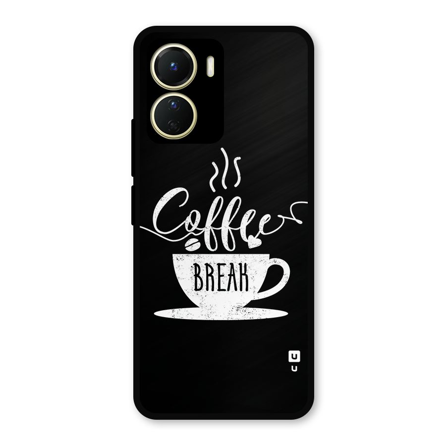 Coffee Break Metal Back Case for Vivo T2x
