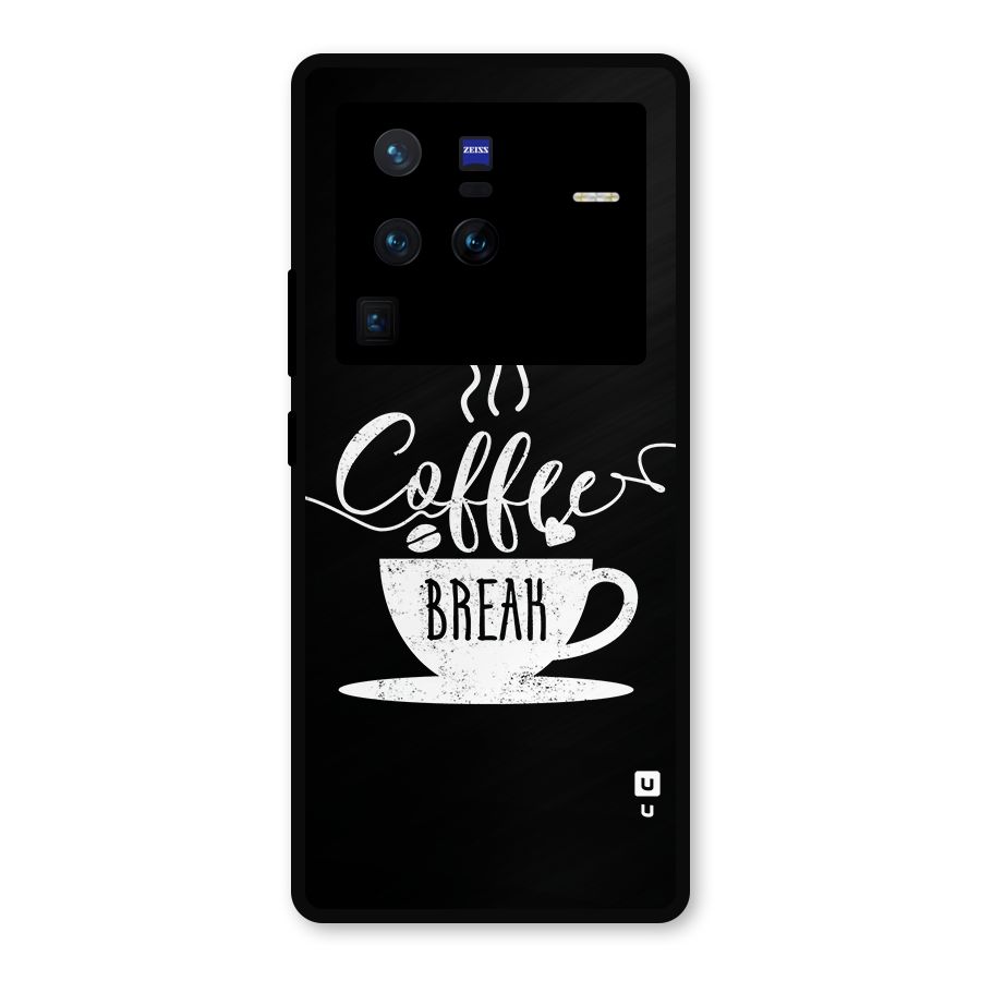 Coffee Break Metal Back Case for Vivo X80 Pro