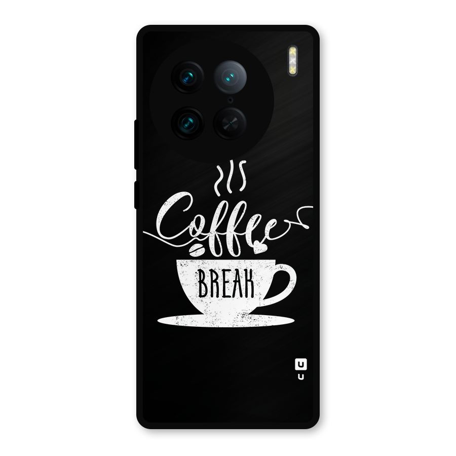 Coffee Break Metal Back Case for Vivo X90 Pro