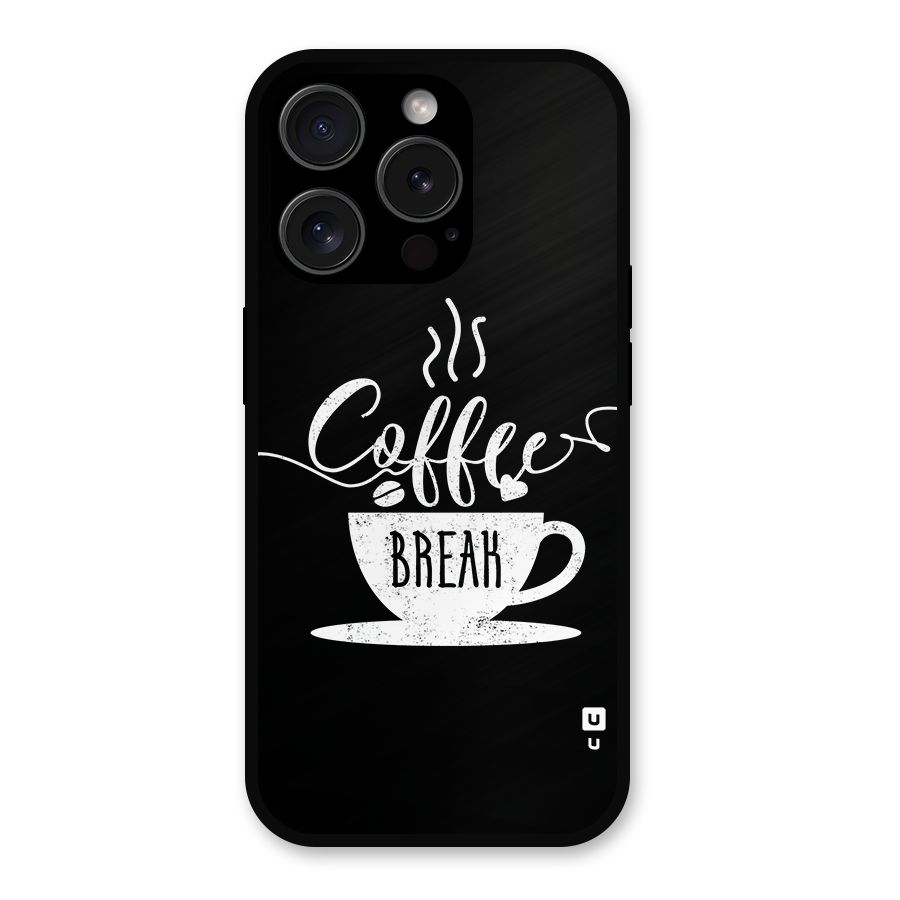 Coffee Break Metal Back Case for iPhone 15 Pro