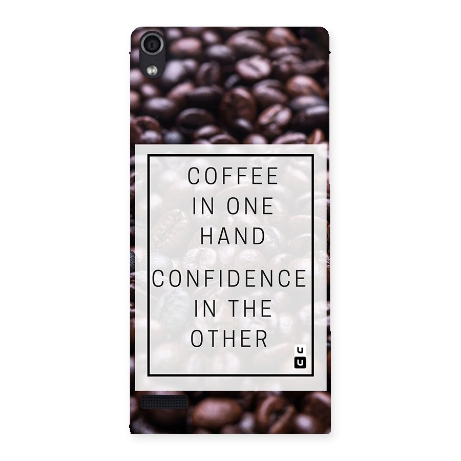 Coffee Confidence Quote Back Case for Ascend P6