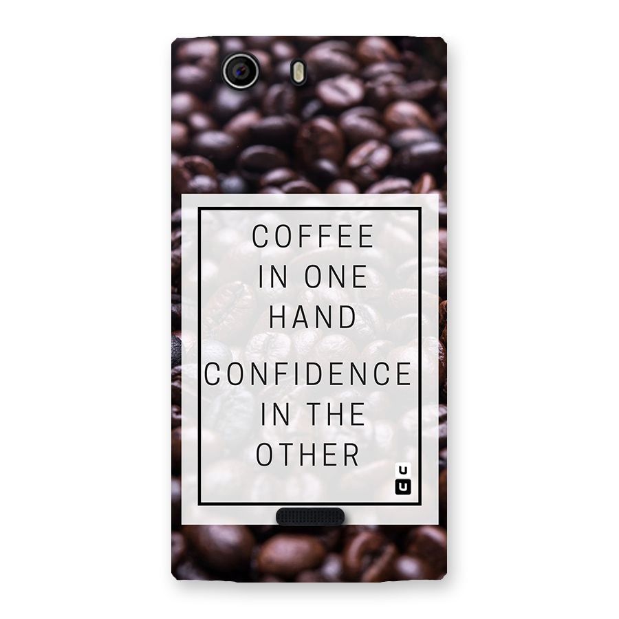 Coffee Confidence Quote Back Case for Canvas Nitro 2 E311