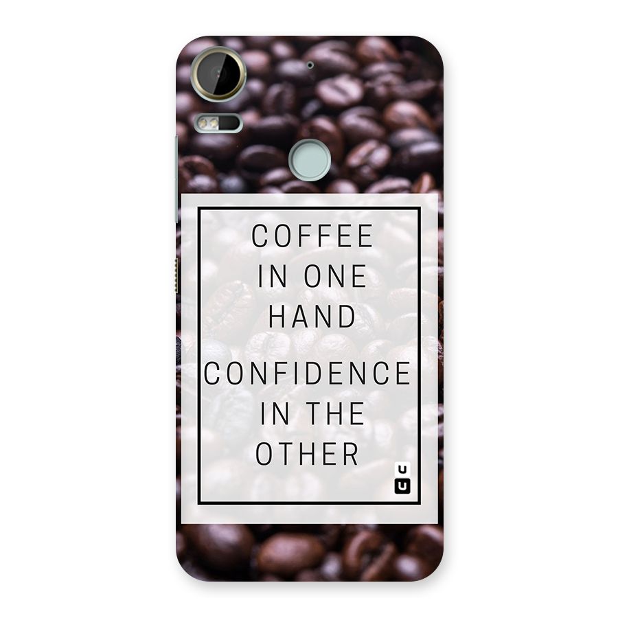 Coffee Confidence Quote Back Case for Desire 10 Pro