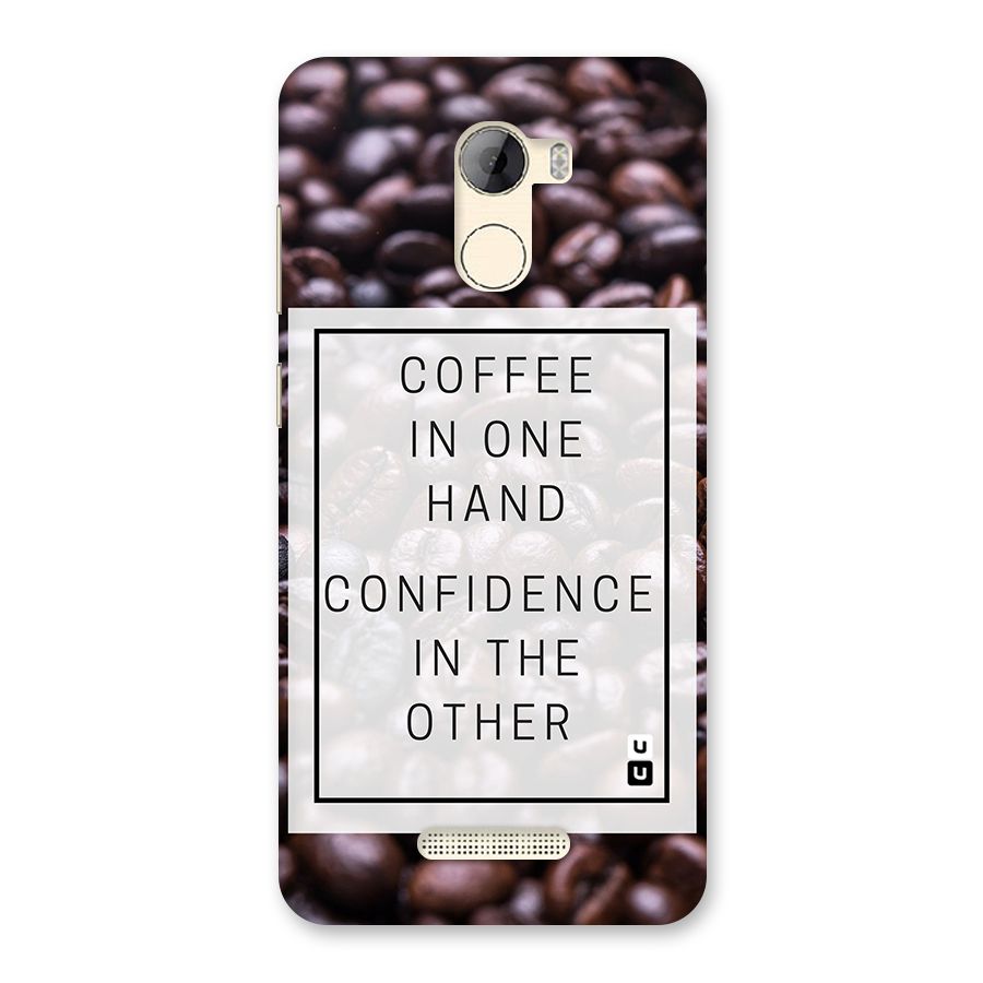 Coffee Confidence Quote Back Case for Gionee A1 LIte