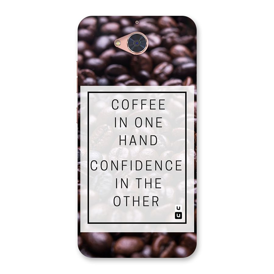 Coffee Confidence Quote Back Case for Gionee S6 Pro