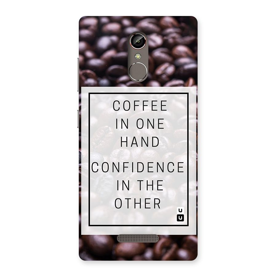 Coffee Confidence Quote Back Case for Gionee S6s