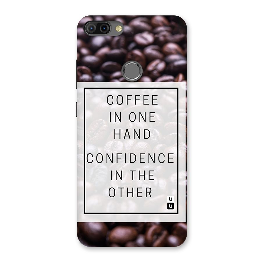 Coffee Confidence Quote Back Case for Infinix Hot 6 Pro