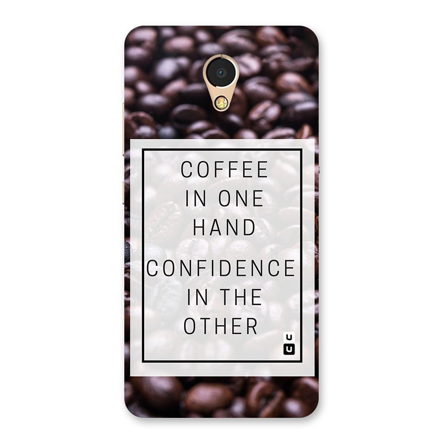 Coffee Confidence Quote Back Case for Lenovo P2