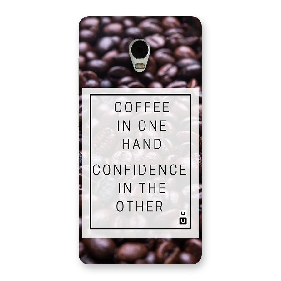 Coffee Confidence Quote Back Case for Lenovo Vibe P1