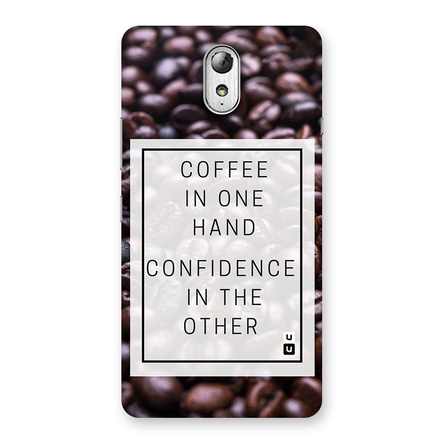 Coffee Confidence Quote Back Case for Lenovo Vibe P1M