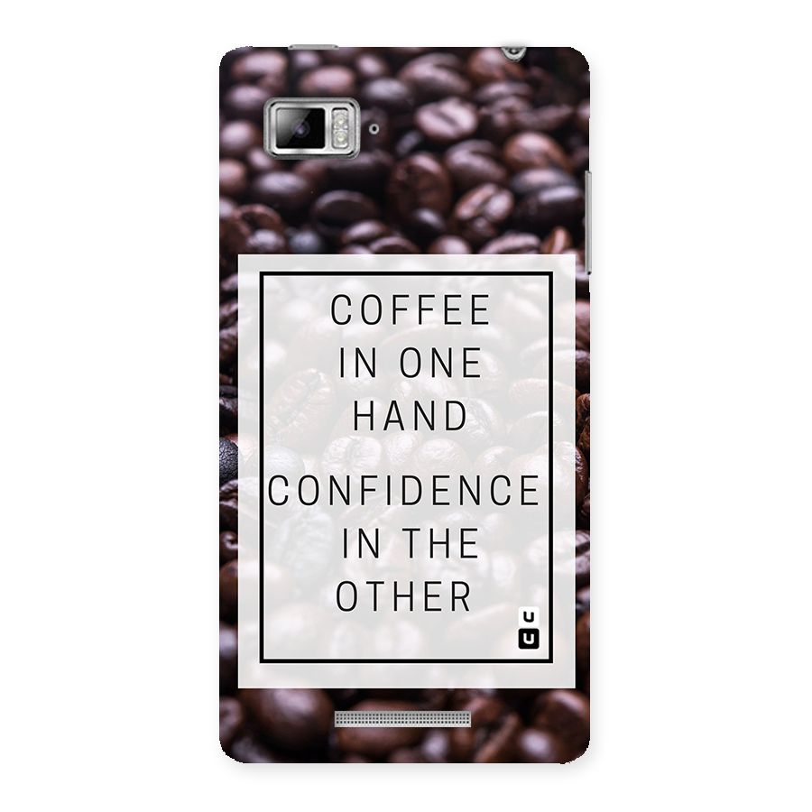 Coffee Confidence Quote Back Case for Lenovo Vibe Z K910