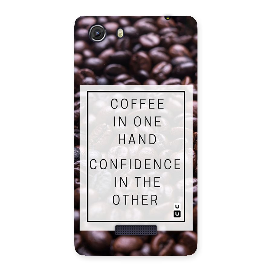 Coffee Confidence Quote Back Case for Micromax Unite 3