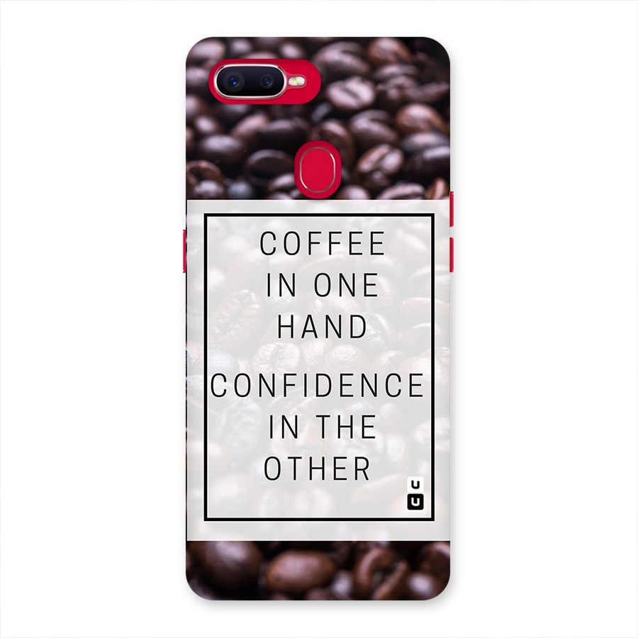 Coffee Confidence Quote Back Case for Oppo F9 Pro