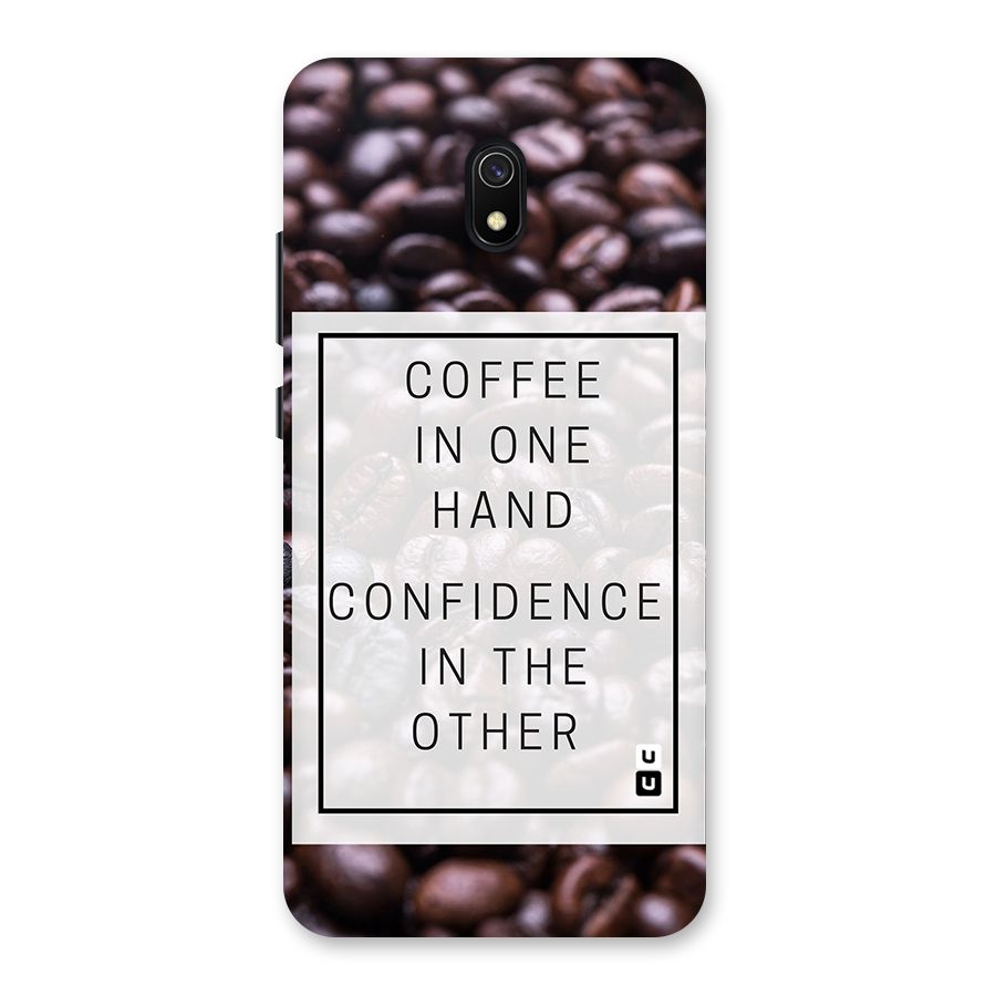 Coffee Confidence Quote Back Case for Redmi 8A