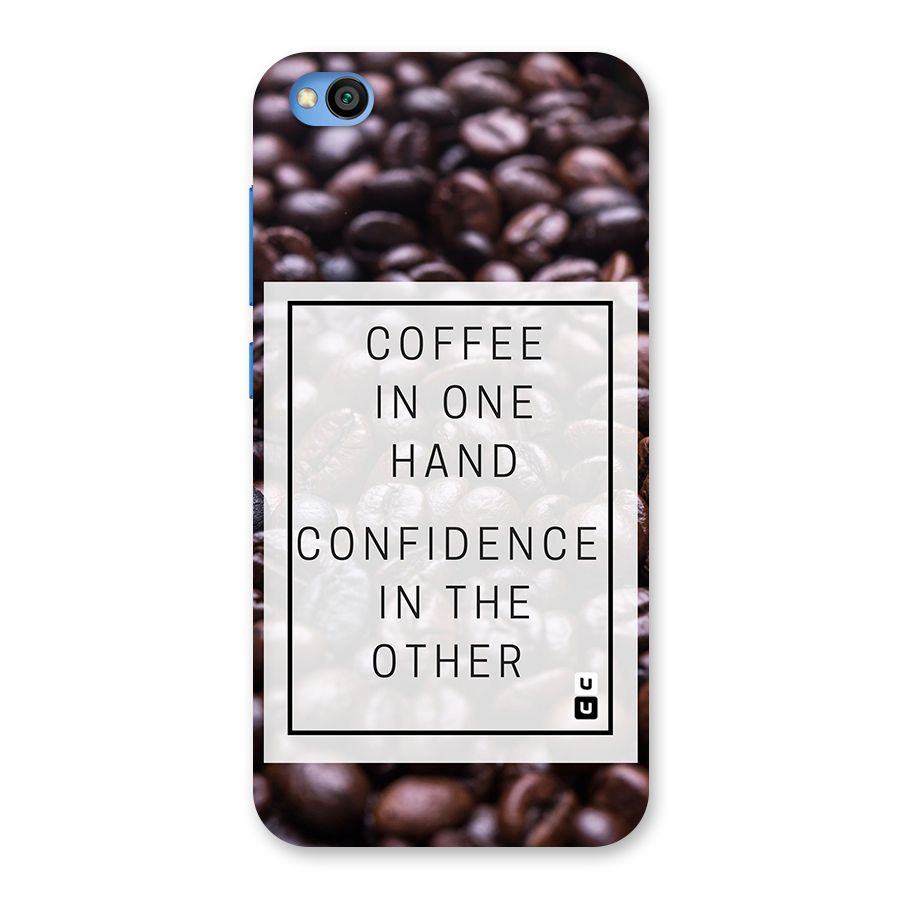 Coffee Confidence Quote Back Case for Redmi Go