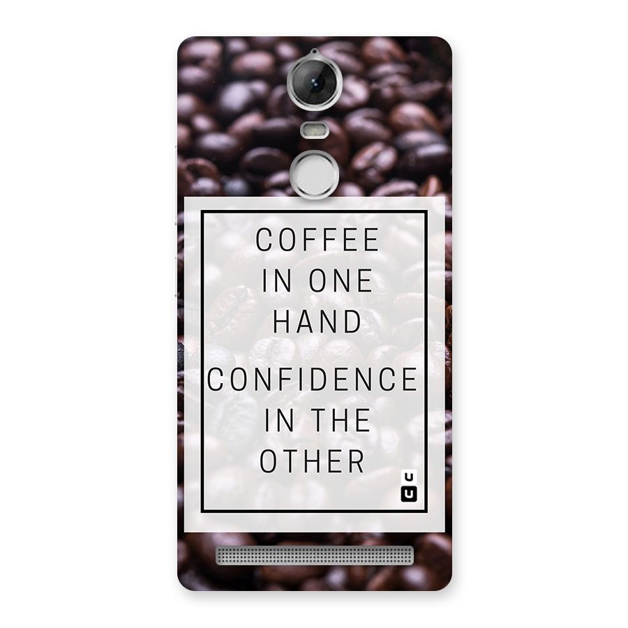 Coffee Confidence Quote Back Case for Vibe K5 Note