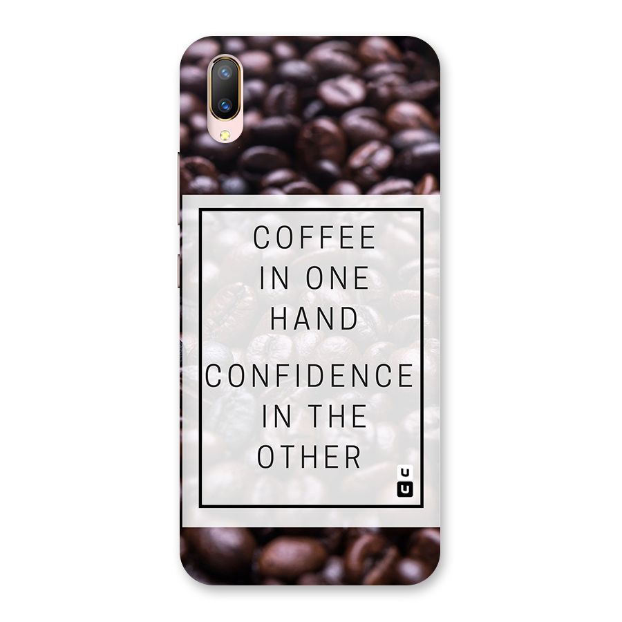 Coffee Confidence Quote Back Case for Vivo V11 Pro