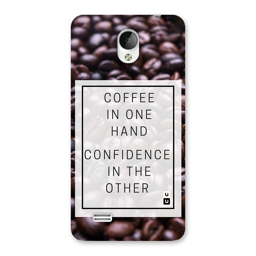 Coffee Confidence Quote Back Case for Vivo Y21