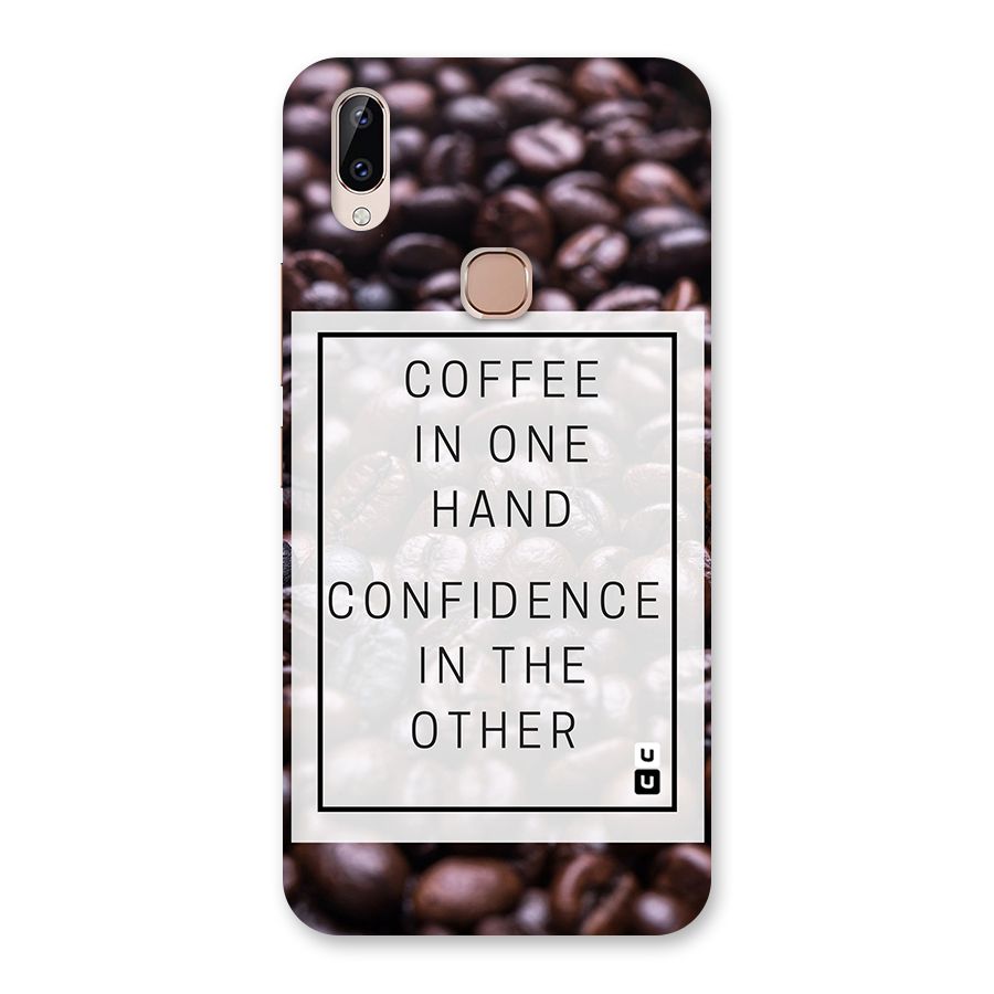 Coffee Confidence Quote Back Case for Vivo Y83 Pro