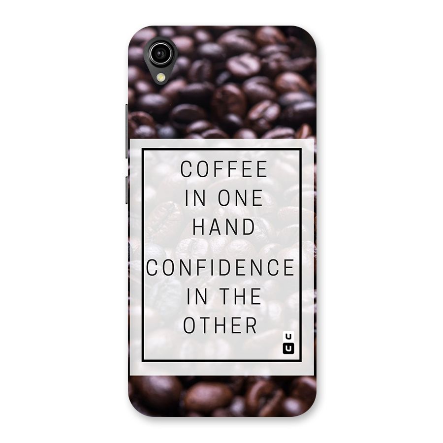 Coffee Confidence Quote Back Case for Vivo Y90