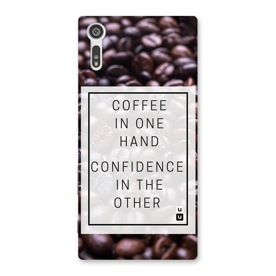 Coffee Confidence Quote Back Case for Xperia XZ
