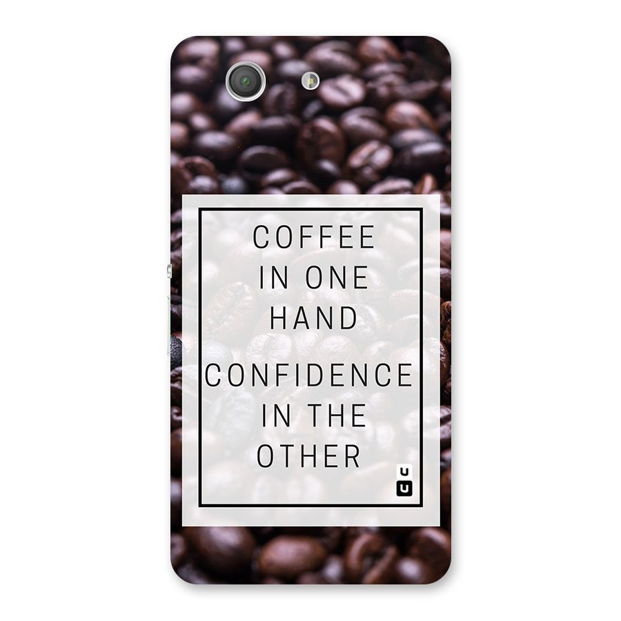 Coffee Confidence Quote Back Case for Xperia Z3 Compact